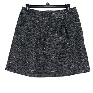 LOFT Gray and sparkle A-Line Mini Skirt for Work